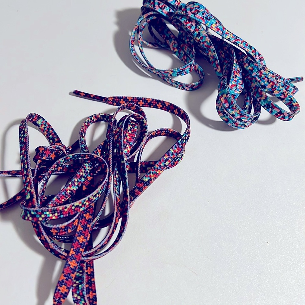 NOBULL Multicolor Limited Edition Shoelaces NEW - 2 Pairs NWOT